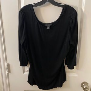 WHBM, XL, Black blouse